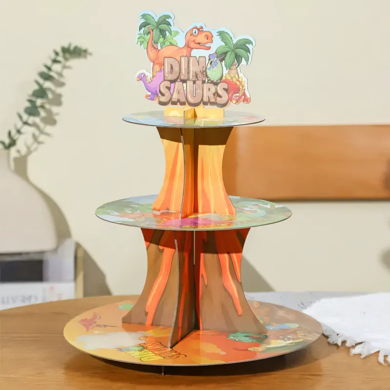Patera papierowa na ciasto Dinozaury Patera papierowa na ciasto Dinozaury
