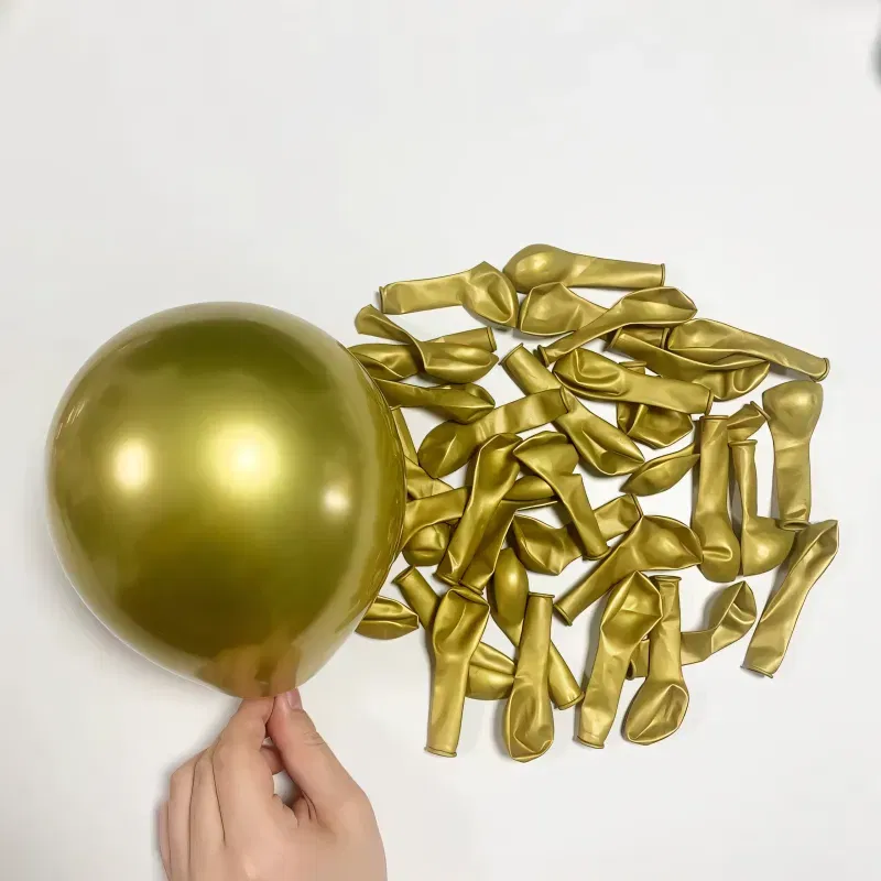 GIRLANDA BALONOWA złoto czarna 100 elementów