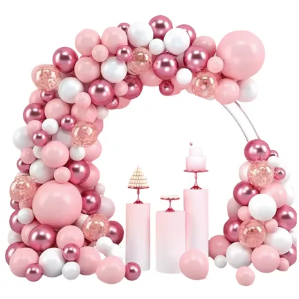 GIRLANDA BALONOWA różowa 105 elementów GIRLANDA BALONOWA różowa 105 elementów