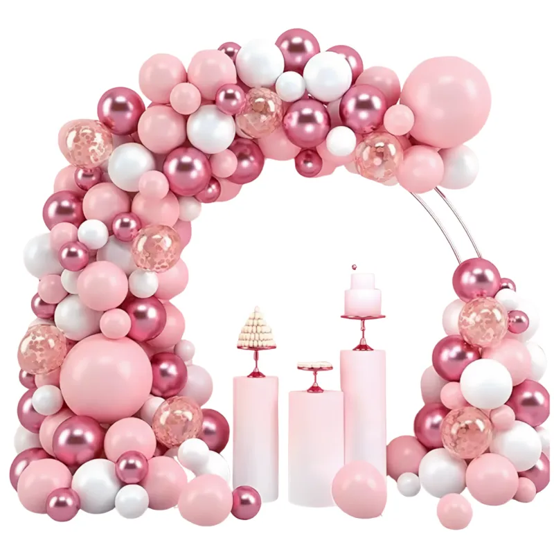 GIRLANDA BALONOWA różowa 105 elementów GIRLANDA BALONOWA różowa 105 elementów