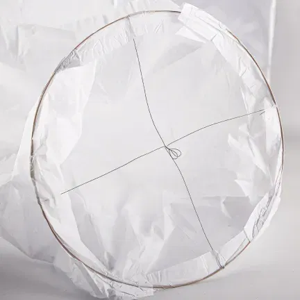 Lampion szczęścia latający chiński BIAŁY 82 cm