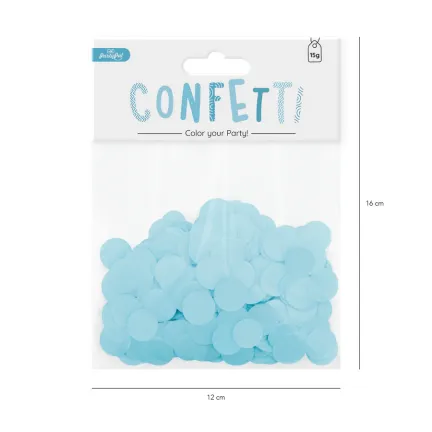 Konfetti papierowe 15 g - niebieskie