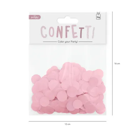 Konfetti papierowe 15 g - różowe