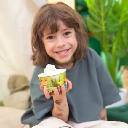 Kubek do lodów Leśni Przyjaciele 6szt. zestaw