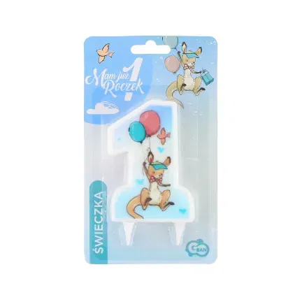 Świeczka 1 z kangurkiem Świeczka 1 z kangurkiem