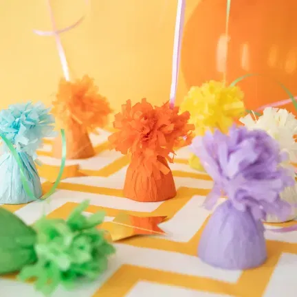 Ciężarek do balonów papierowy czarny