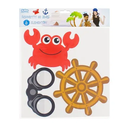 Rekwizyty do zdjęć AHOJ 6 elementów