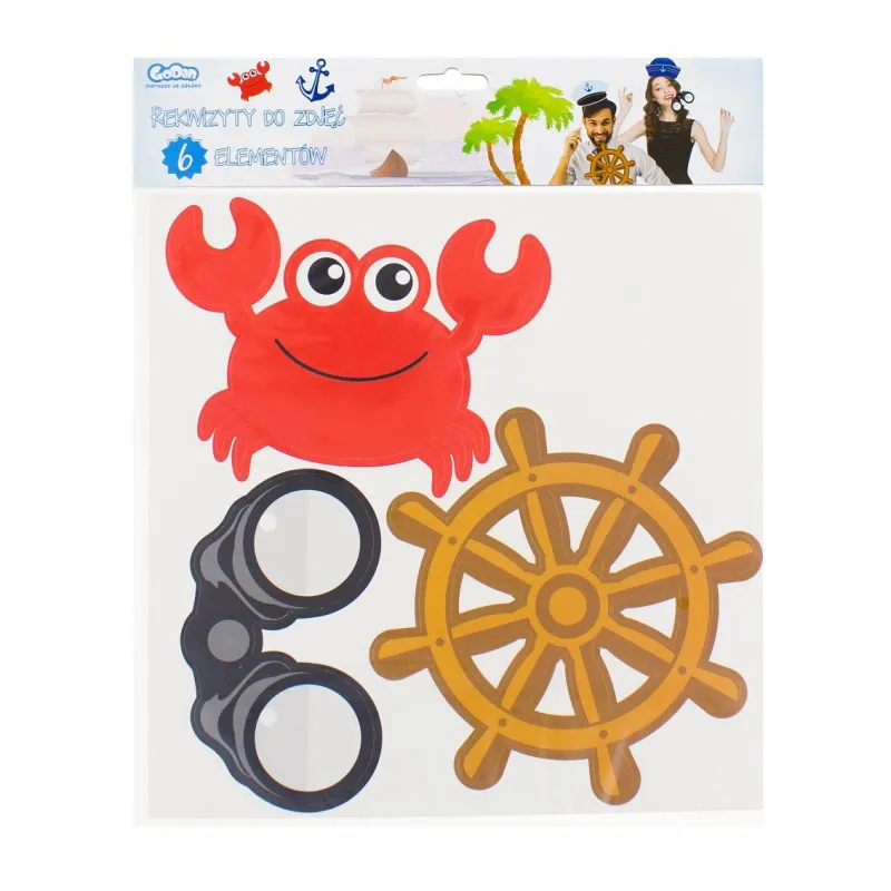 Rekwizyty do zdjęć AHOJ 6 elementów