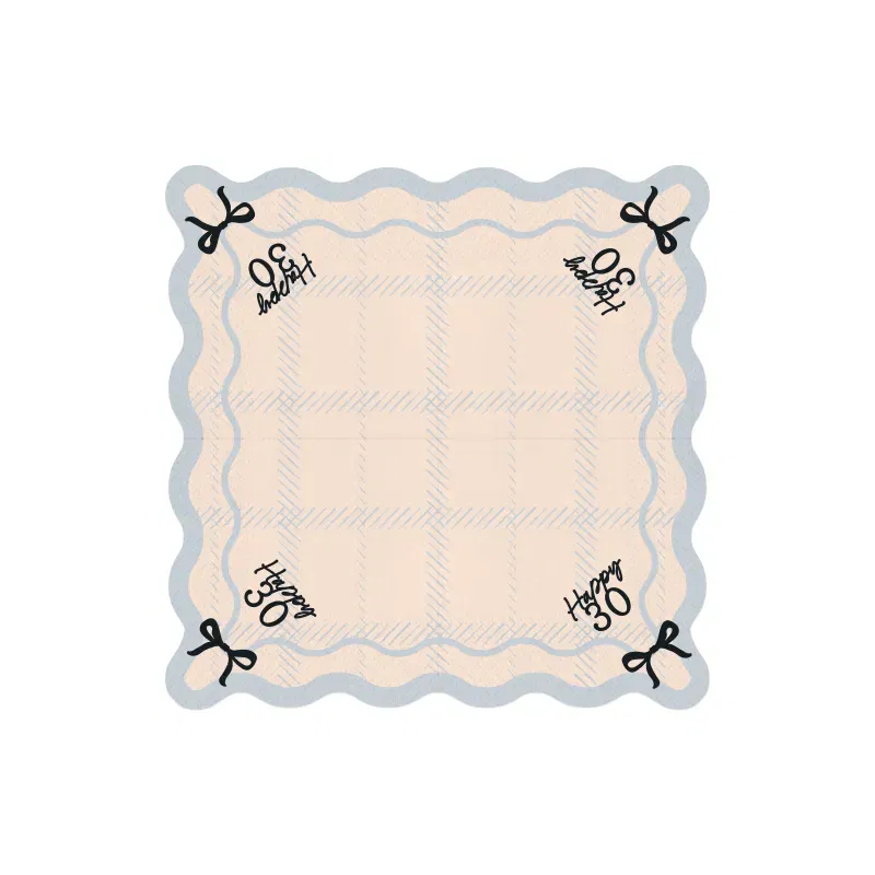 Serwetki Happy na trzydziestkę 30, 33x33cm 12szt.