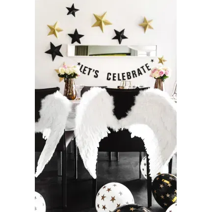 Balony białe w złote gwiazdki 30cm 6szt. Balony białe w złote gwiazdki 30cm 6szt.