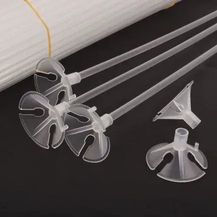 Patyczki do balonów z koszyczkami transparentne Długie 40 cm 100 szt. Patyczki do balonów z koszyczkami transparentne Długie 40 cm 100 szt.