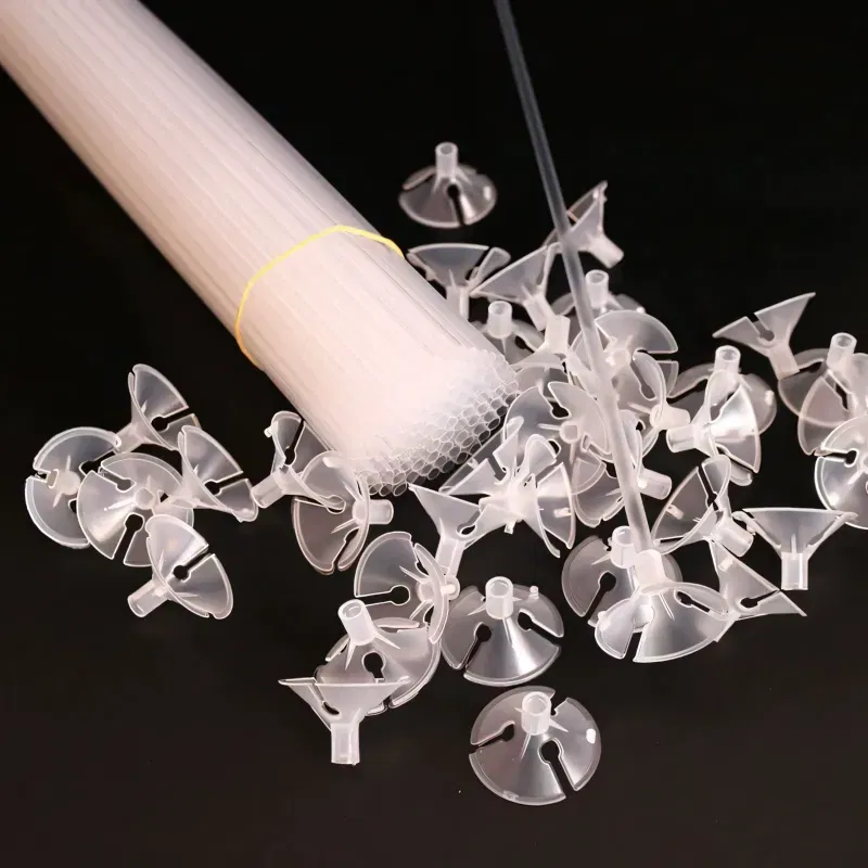 Patyczki do balonów z koszyczkami transparentne Długie 40 cm 100 szt. Patyczki do balonów z koszyczkami transparentne Długie 40 cm 100 szt.