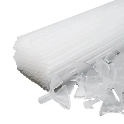 Patyczki do balonów z koszyczkami transparentne Długie 40 cm 100 szt. Patyczki do balonów z koszyczkami transparentne Długie 40 cm 100 szt.