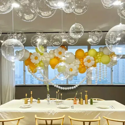 Balon okrągły przezroczysty transparentny 45 cm Balon okrągły przezroczysty transparentny 45 cm