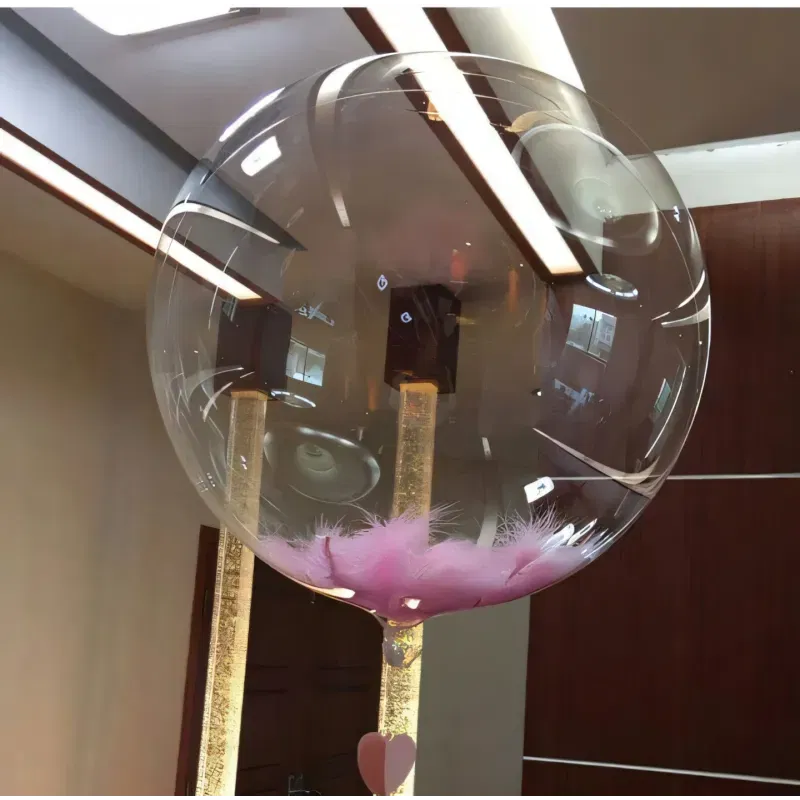 Balon okrągły przezroczysty transparentny 60 cm