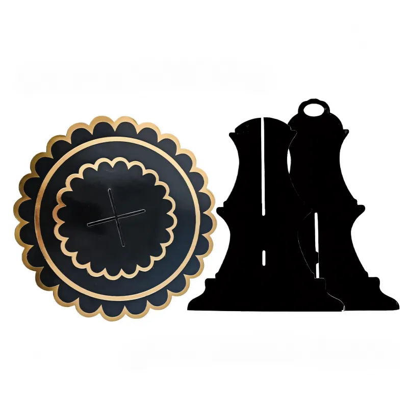 Patera papierowa na ciasto czarno złota