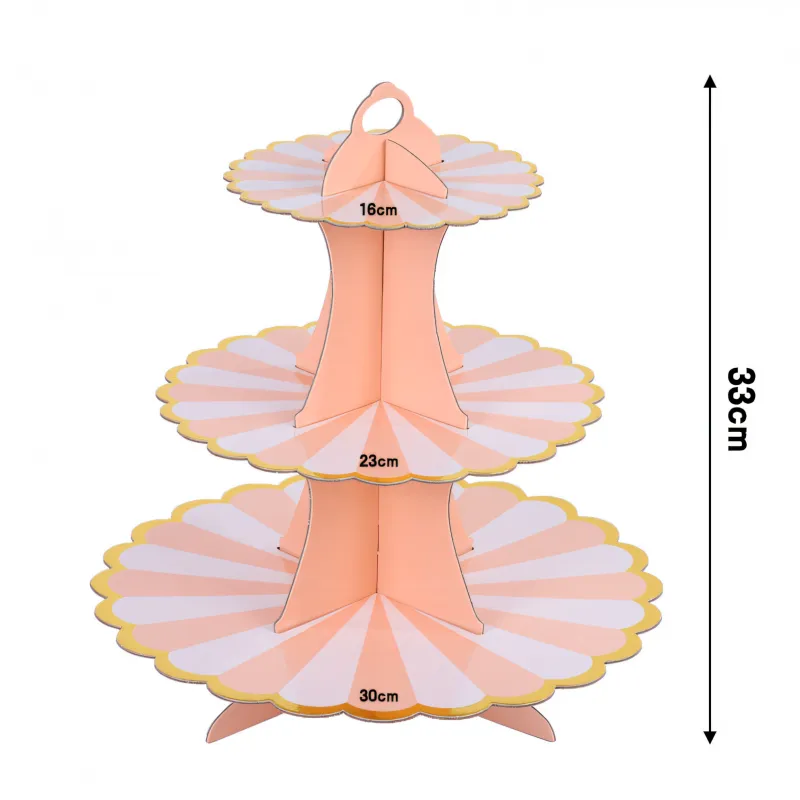 Patera papierowa na ciasto brzoskwiniowa Patera papierowa na ciasto brzoskwiniowa