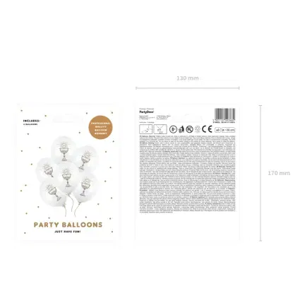 Balony 30cm, IHS, Pastel Pure White, 6szt. Balony 30cm, IHS, Pastel Pure White, 6szt.