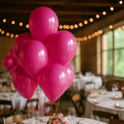 Balony PASTELOWE różowe MAGENTA 12"/30cm 100 sztuk Balony PASTELOWE różowe MAGENTA 12"/30cm 100 sztuk