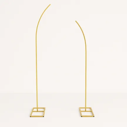 Stojaki metalowe złote ŁUKOWE na balony i dekoracje 2,4m Tło do zdjęć Stojaki metalowe złote ŁUKOWE na balony i dekoracje 2,4m Tło do zdjęć