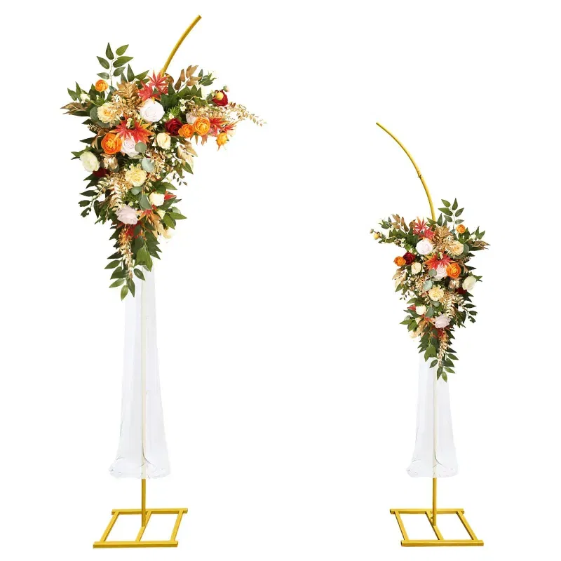 Stojaki metalowe złote ŁUKOWE na balony i dekoracje 2,4m Tło do zdjęć Stojaki metalowe złote ŁUKOWE na balony i dekoracje 2,4m Tło do zdjęć