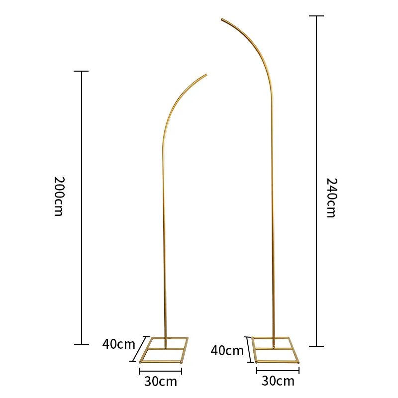 Stojaki metalowe złote ŁUKOWE na balony i dekoracje 2,4m Tło do zdjęć Stojaki metalowe złote ŁUKOWE na balony i dekoracje 2,4m Tło do zdjęć