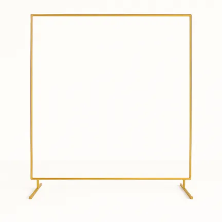 Stojak metalowy złoty BRAMA na balony i dekoracje 2m Tło do zdjęć