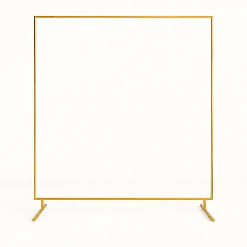 Stojak metalowy złoty BRAMA na balony i dekoracje 2m Tło do zdjęć