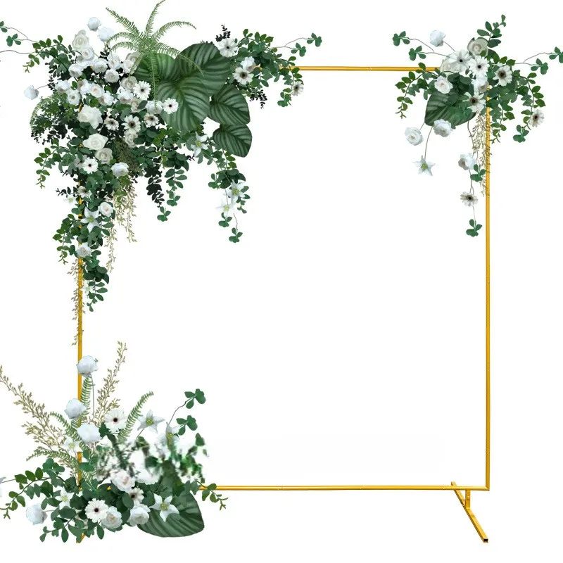 Stojak metalowy złoty BRAMA na balony i dekoracje 2m Tło do zdjęć