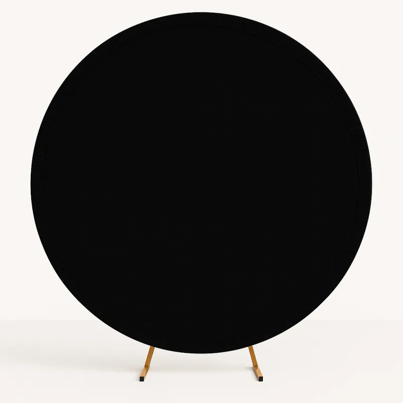 Pokrowiec czarny materiał na Stojak KOŁO na balony 2m Tło do zdjęć