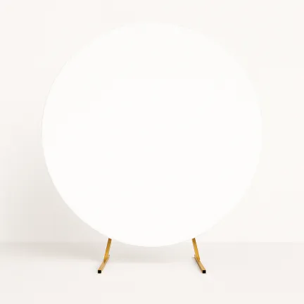 Pokrowiec biały materiał na Stojak KOŁO na balony 2m Tło do zdjęć