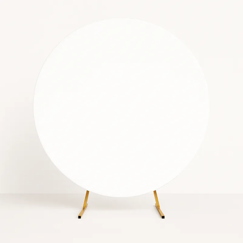 Pokrowiec biały materiał na Stojak KOŁO na balony 2m Tło do zdjęć