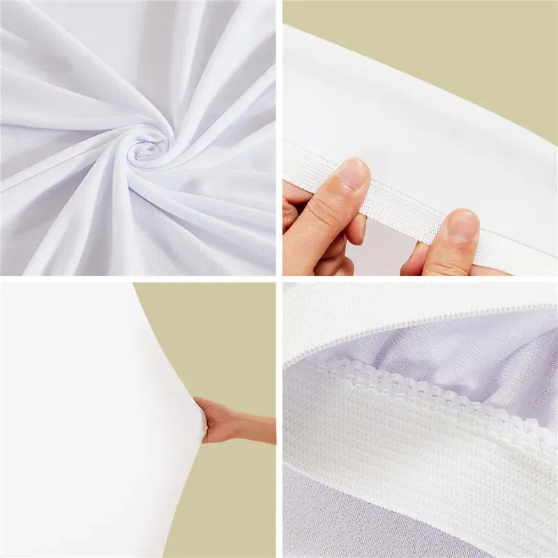 Pokrowiec biały materiał na Stojak KOŁO na balony 2m Tło do zdjęć