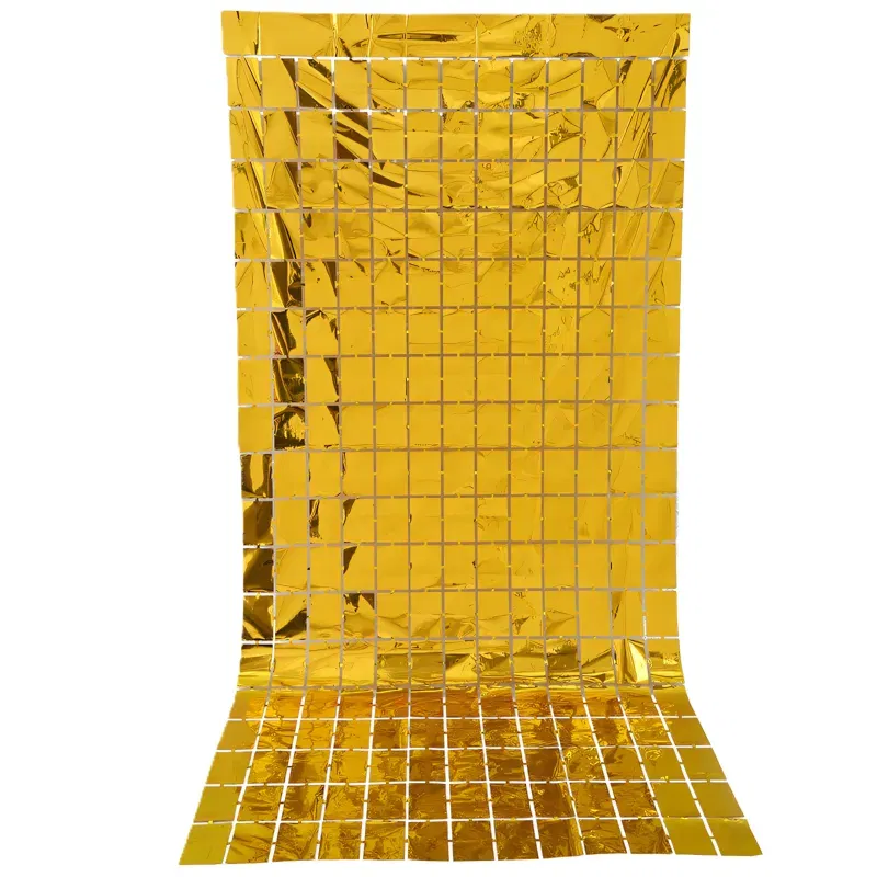 KURTYNA dekoracyjna PANELOWA Foliowa Złota Gold 100x200 cm