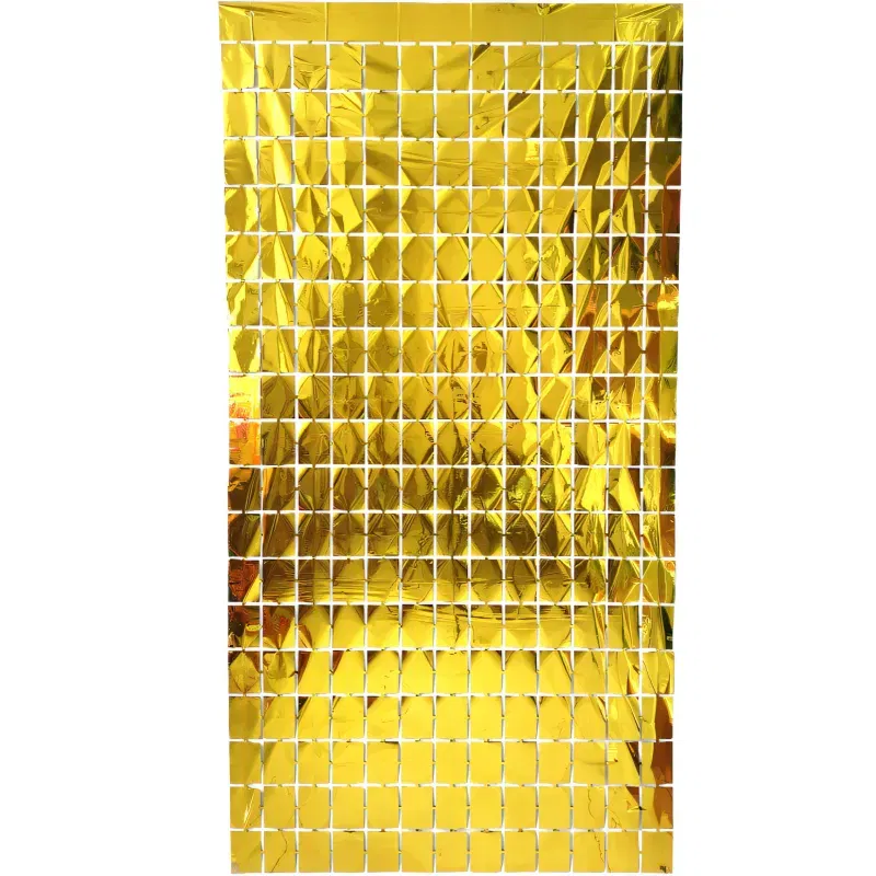 KURTYNA dekoracyjna PANELOWA Foliowa Złota Gold 100x200 cm