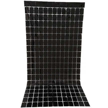 KURTYNA dekoracyjna PANELOWA Foliowa Czarna black 100x200 cm