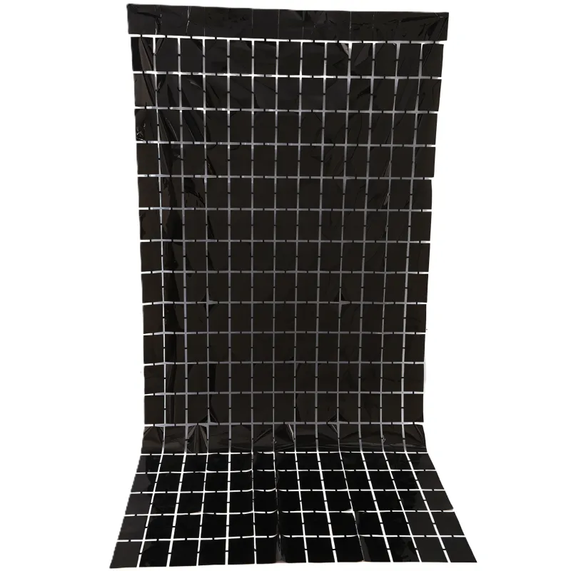 KURTYNA dekoracyjna PANELOWA Foliowa Czarna black 100x200 cm