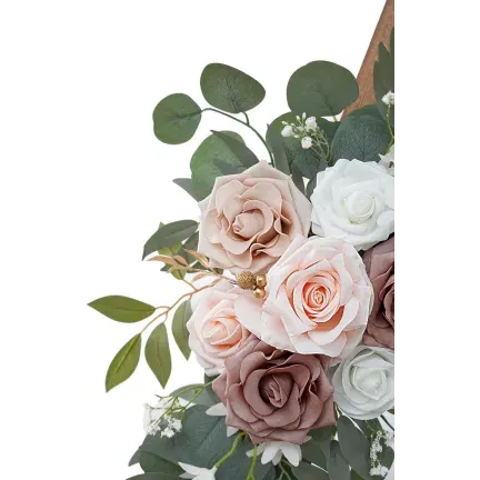 Sztuczne kwiaty do dekoracji BEŻOWE kompozycje 2 sztuki Sztuczne kwiaty do dekoracji BEŻOWE kompozycje 2 sztuki