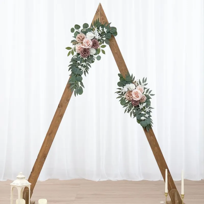 Sztuczne kwiaty do dekoracji BEŻOWE kompozycje 2 sztuki Sztuczne kwiaty do dekoracji BEŻOWE kompozycje 2 sztuki