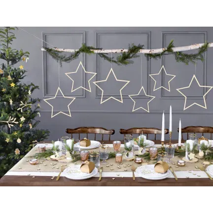 Świeca stożkowa matowa, biały, 24cm 1szt.