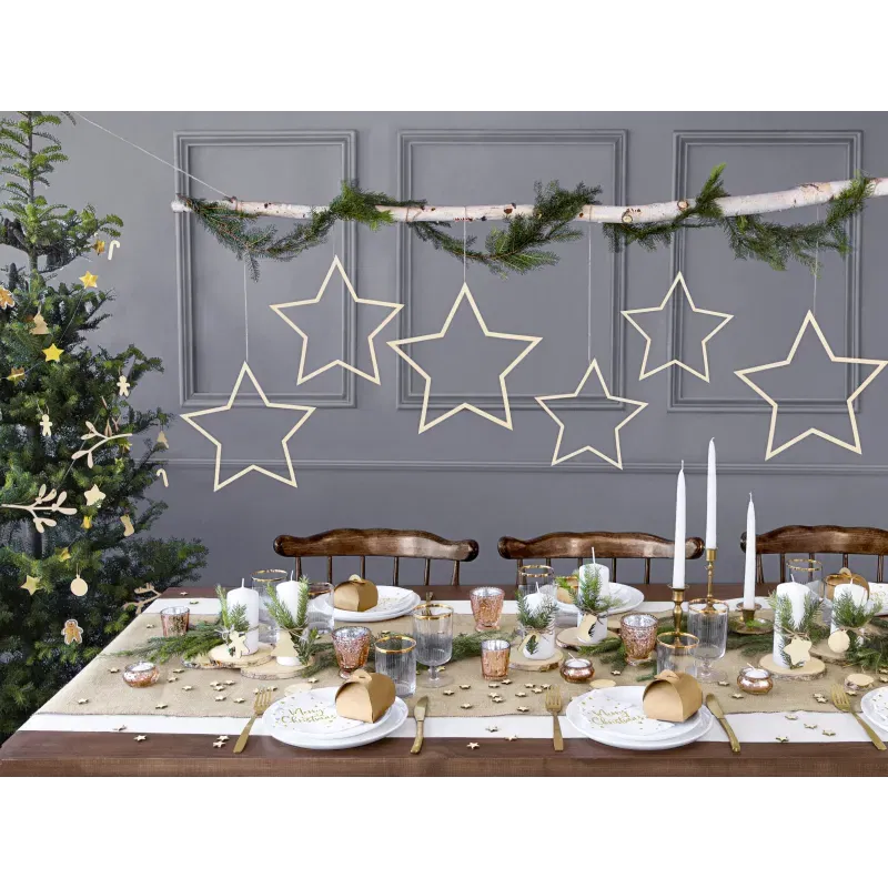 Świeca stożkowa matowa, biały, 24cm 1szt.