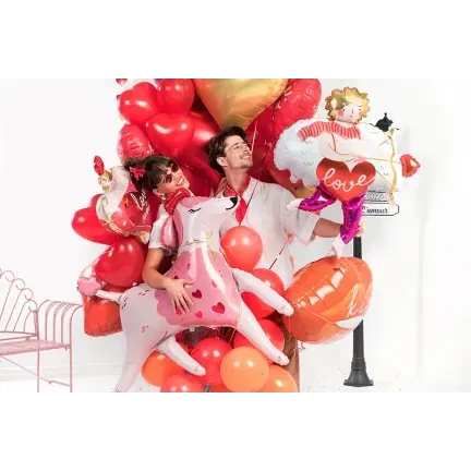 Balony 10'' Serca, Pastel czerwony 1 szt.