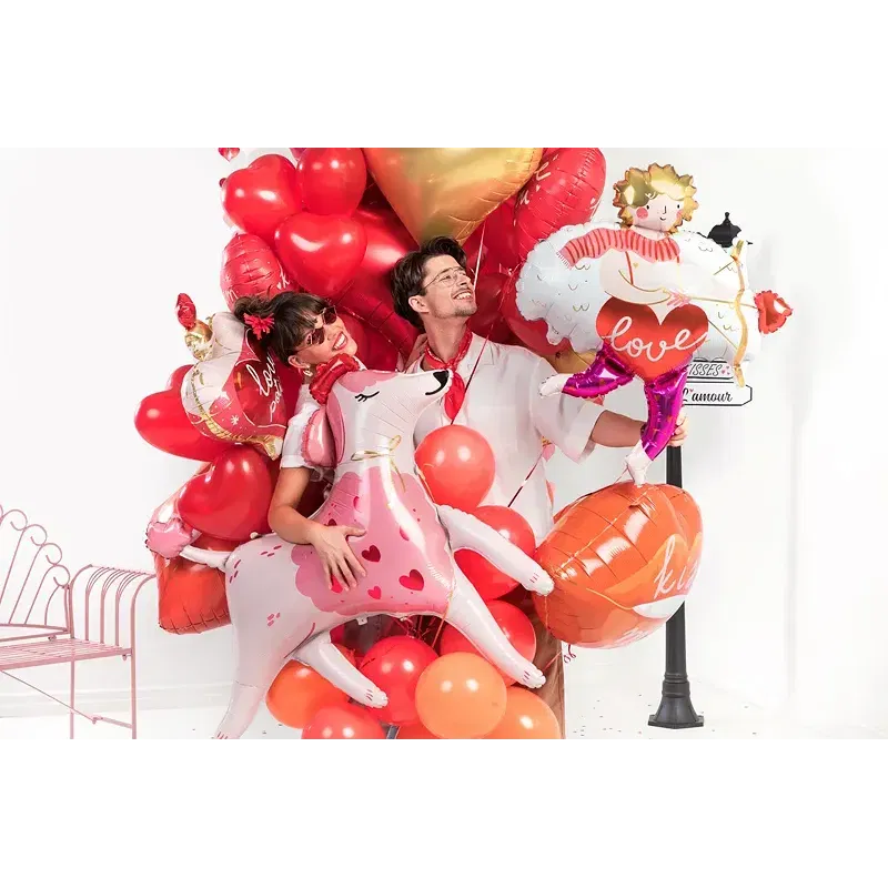 Balony 10'' Serca, Pastel czerwony 1 szt.