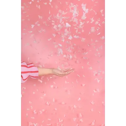 Tuba strzelająca różowymi motylkami 20 cm