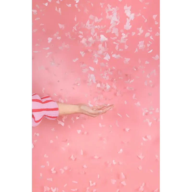 Tuba strzelająca różowymi motylkami 20 cm