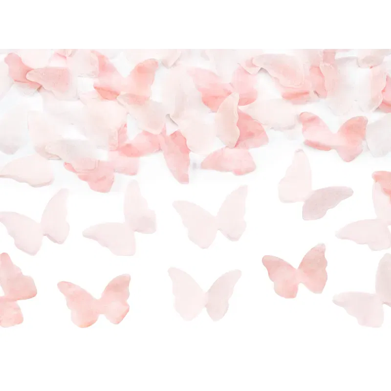 Tuba strzelająca różowymi motylkami 20 cm