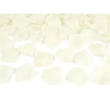 Tuba konfetti z płatkami róż, krem, 40cm Tuba konfetti z płatkami róż, krem, 40cm