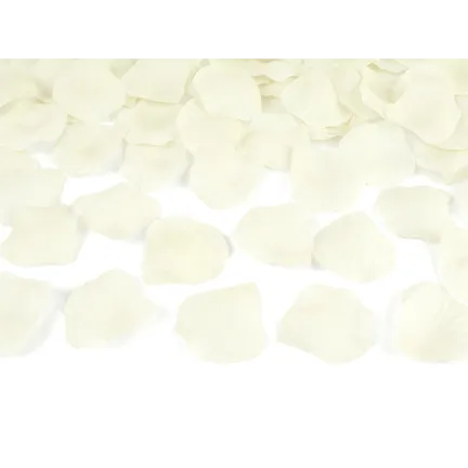 Tuba konfetti z płatkami róż, krem, 60cm Tuba konfetti z płatkami róż, krem, 60cm