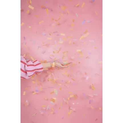 Tuba strzelająca konfetti paskami w kolorach pastelowych, długość 20 cm