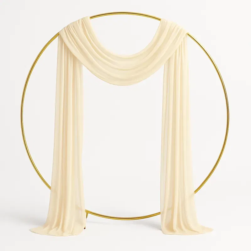 Zasłona DRAPERIA dekoracyjna szyfonowa SZAMPAŃSKA 75 x 600 cm Zasłona DRAPERIA dekoracyjna szyfonowa SZAMPAŃSKA 75 x 600 cm